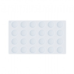 Silicone mold for casting 24 wax seals
