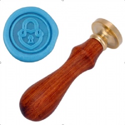 heart lock love Wax Stamp