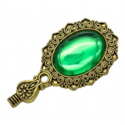 Royal Green Stone Cast Metal Stamp Handle 