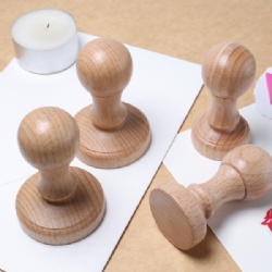 Wood Rubber Stamp