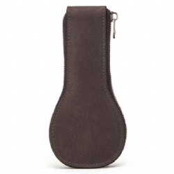 Leather Zippered Watch Case