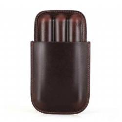 Leather Cigar Case Travel Humidor