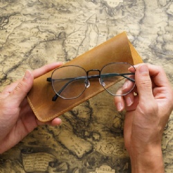 Big & Small Crazy Horse Leather Glasses Case