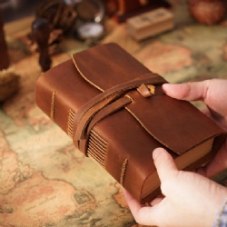 Crazy Horse Leather Notebook