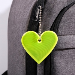 Reflective keychain pendant