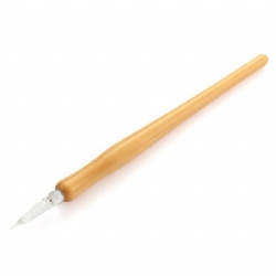 Long Wood Hanle Glass Pen -4 color