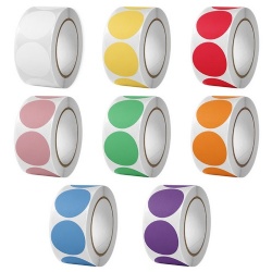 500pcs/Roll Round Sticker