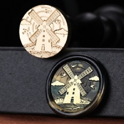 Windmill Wax Stamp