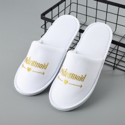 Custom bridal and bridesmaid slippers